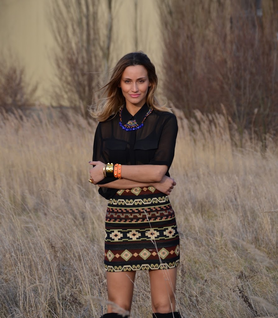 Jacquard Skirt :: Lima's Wardrobe :: a Belgium based fashion blog